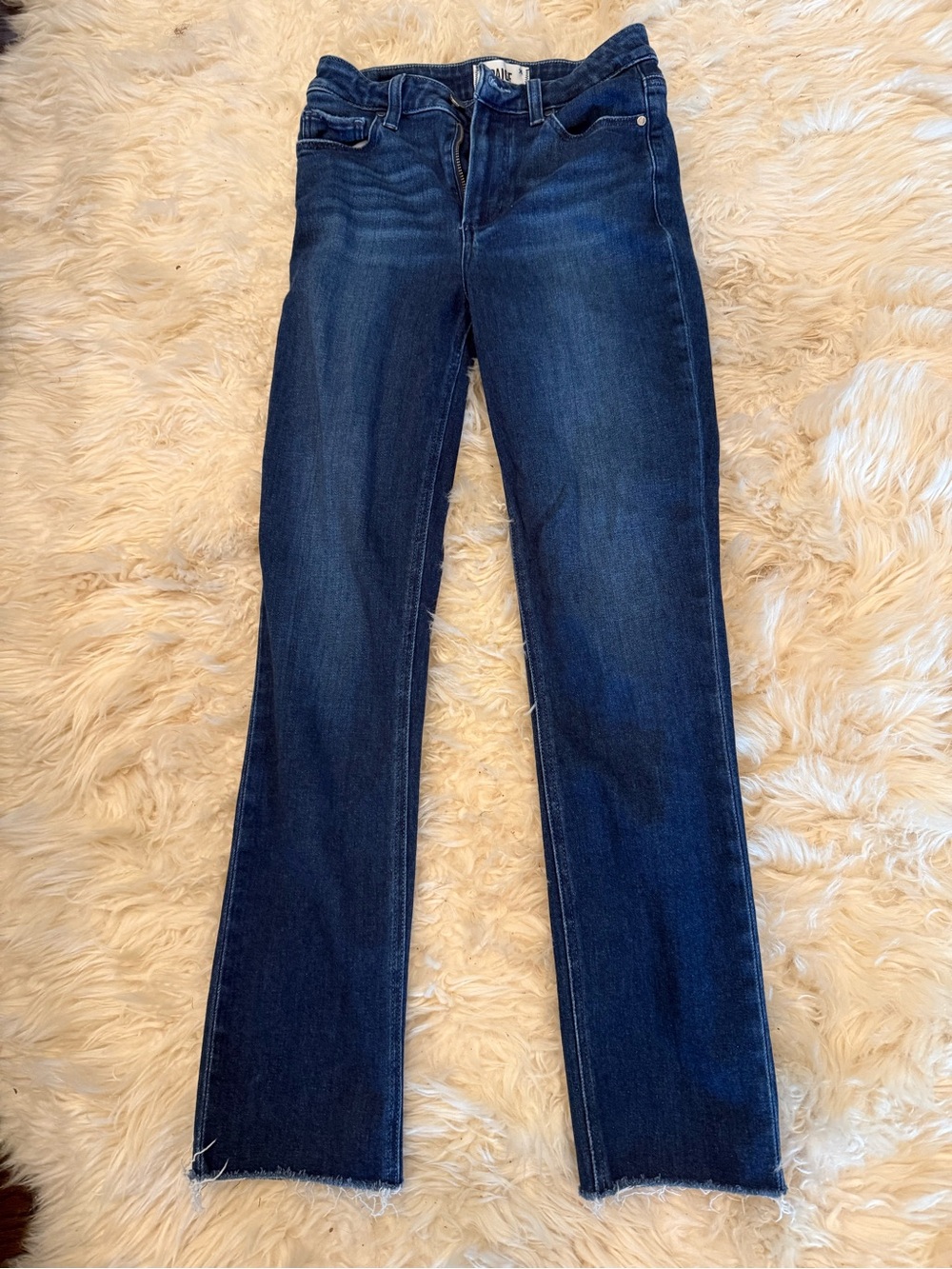 Paige Classic Women's Dark Blue Straight-Leg Jeans - size 25
